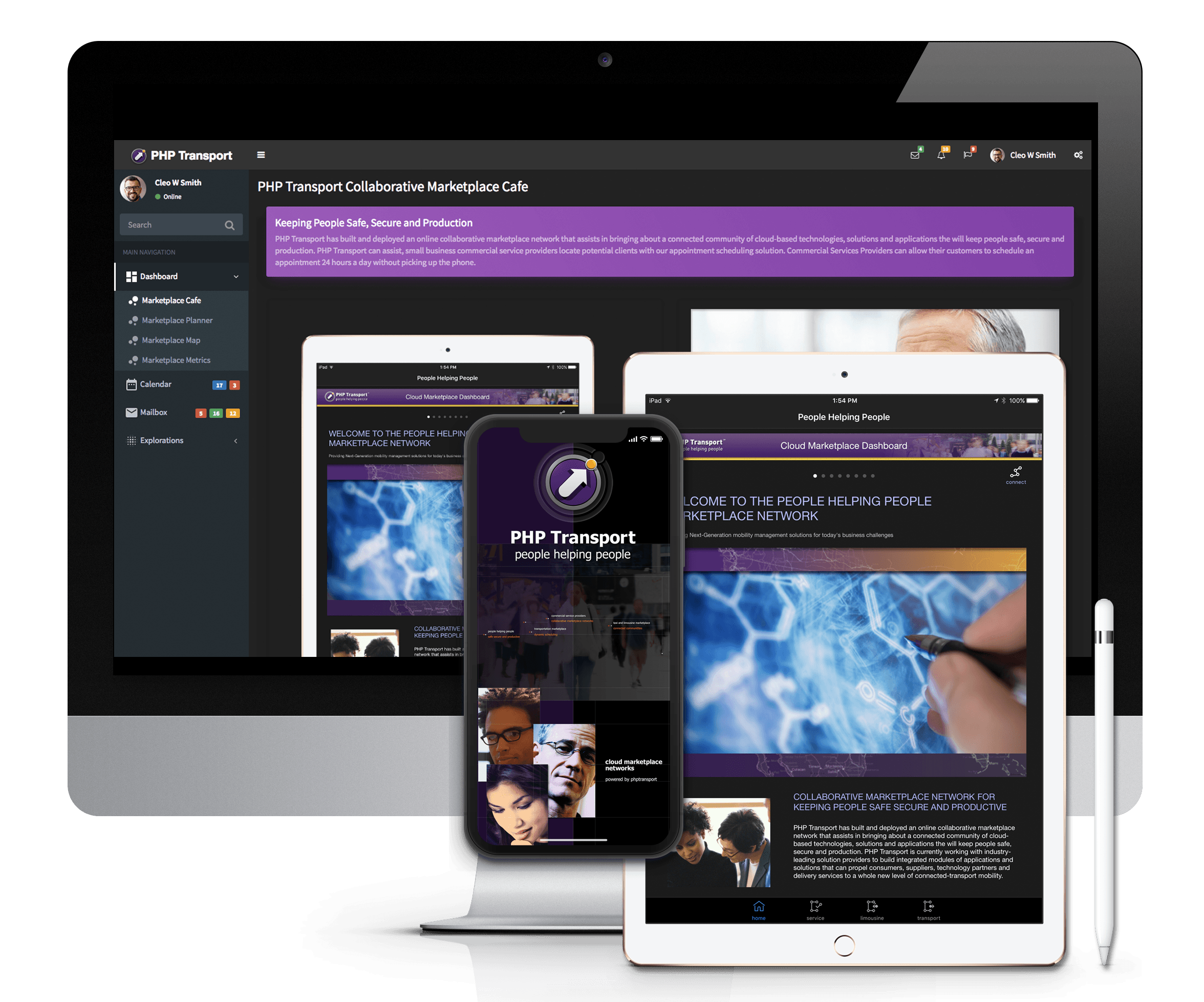 PHP Media CommandNet Visualization